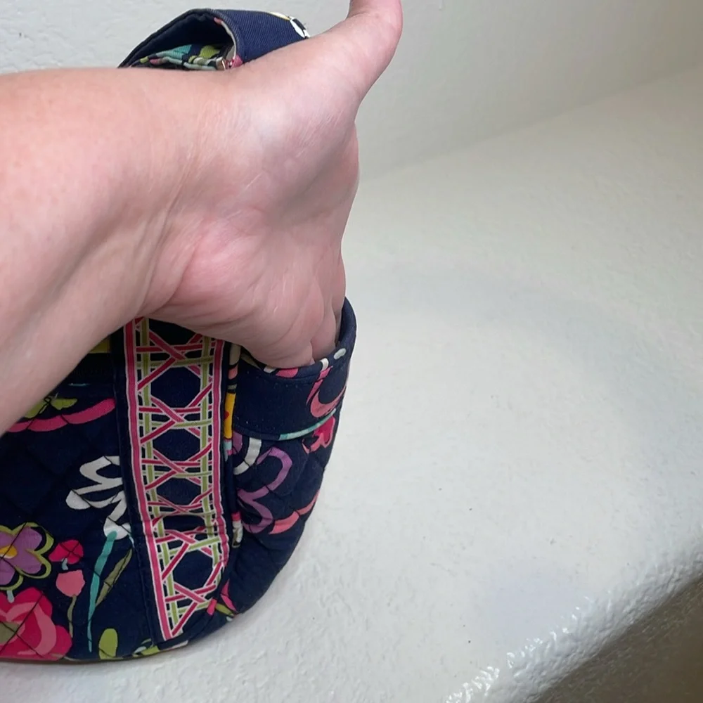 Vera Bradley Ribbons Navy Floral Crossbody Boho bag